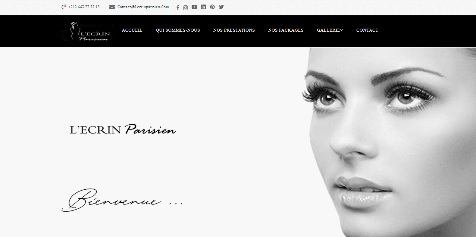 création de site web pour L'Ecrin Parisien